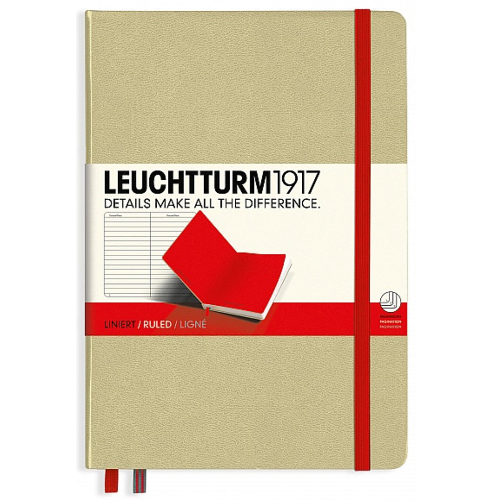 Leuchtturm1917 Sketchbooks 150gsm - Black Denim Yellow or Red - A5, Square