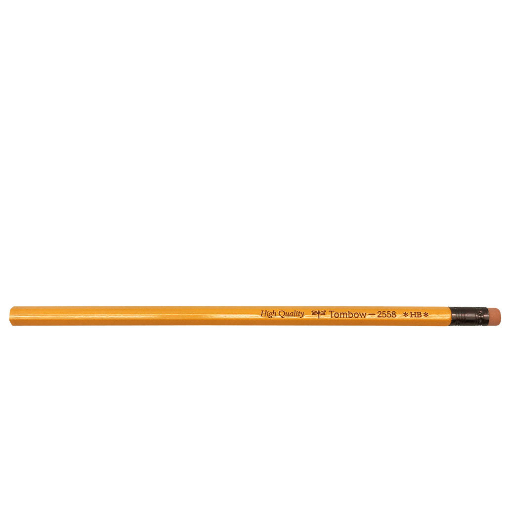 Tombow Pencil with Rubber Pencil HB 2558-HB 1 Dozen